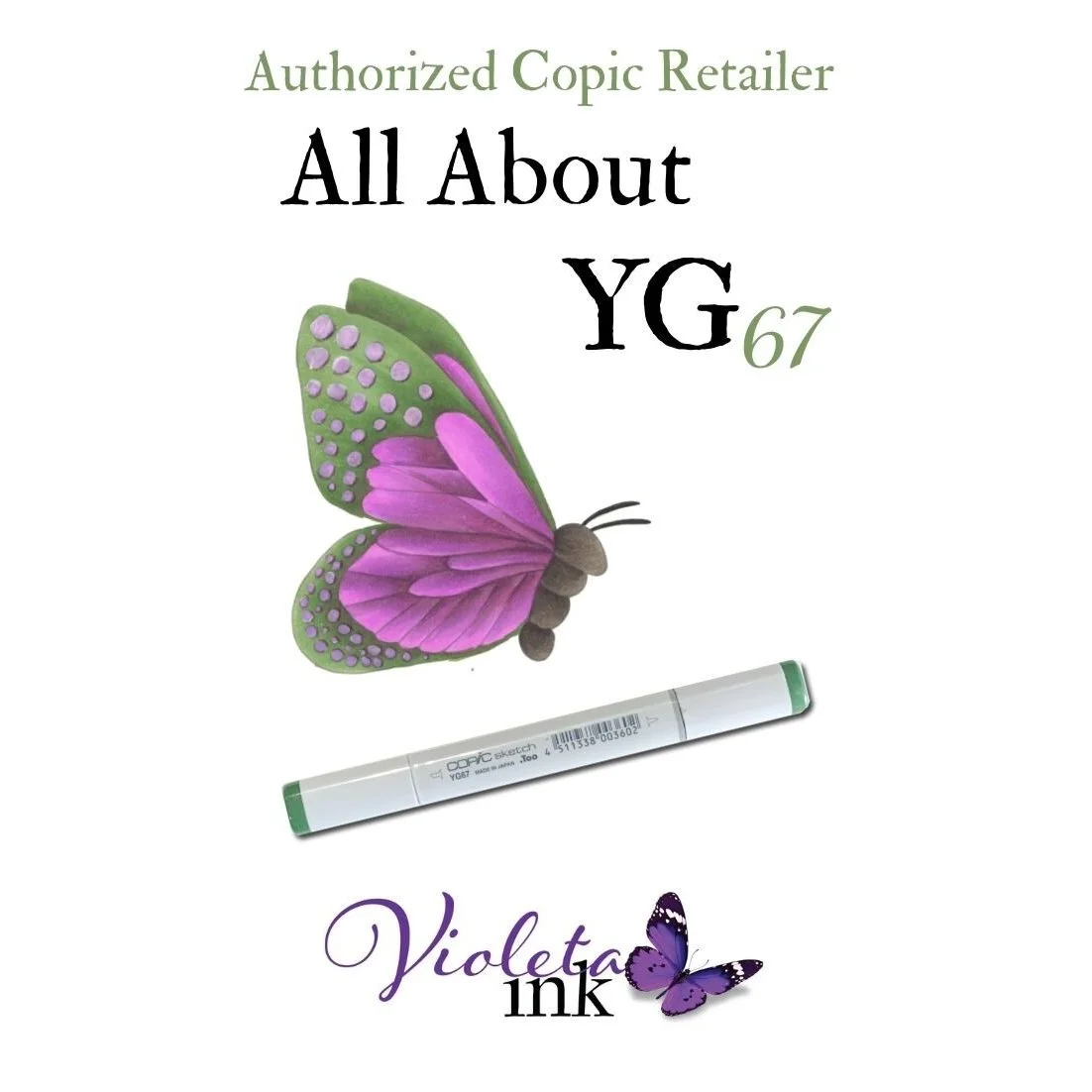 YG67 - Copic Sketch Marker Moss — Violeta Ink